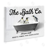 Lettered and Lined | Penguins in Vintage Tub