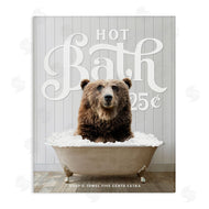 Lettered and Lined | Vintage Bathroom Bear Ad