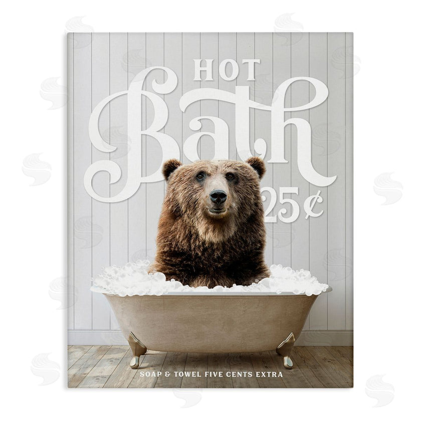 Lettered and Lined | Vintage Bathroom Bear Ad