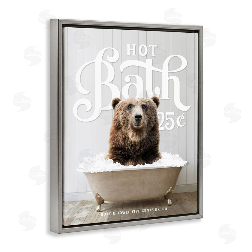 Lettered and Lined | Vintage Bathroom Bear Ad
