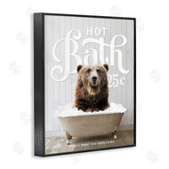 Lettered and Lined | Vintage Bathroom Bear Ad