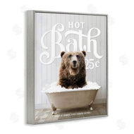Lettered and Lined | Vintage Bathroom Bear Ad