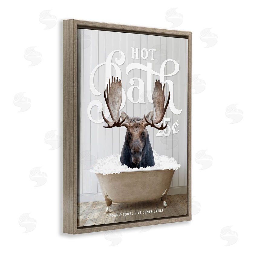 Lettered and Lined | Vintage Bathroom Moose Ad
