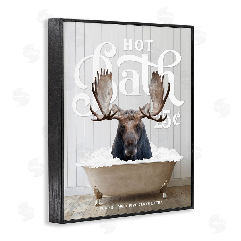 Lettered and Lined | Vintage Bathroom Moose Ad