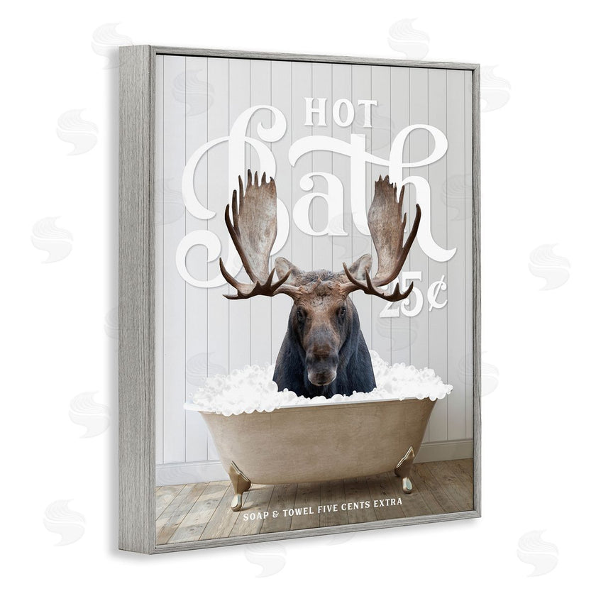 Lettered and Lined | Vintage Bathroom Moose Ad