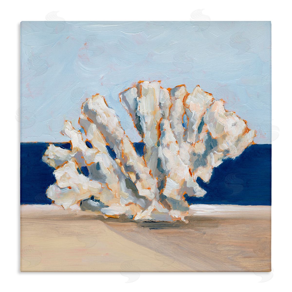 Ethan Harper Ocean Coral Still Life Stretched Canvas Wall Art Print