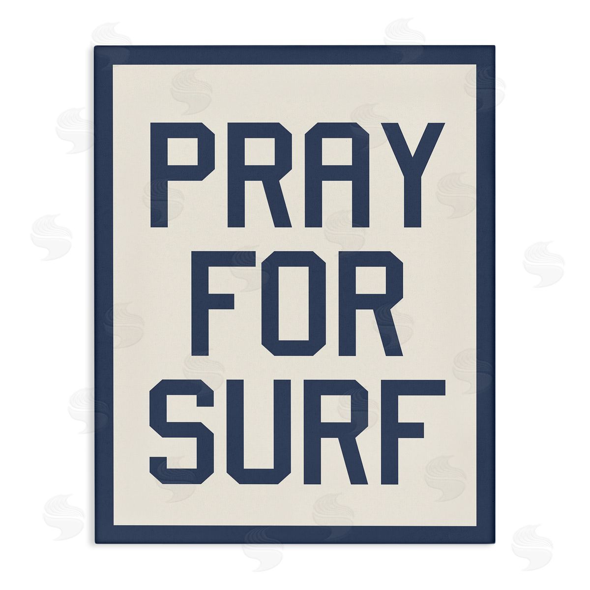 Pray for Surf Phrase Canvas Wall Art, Home Decor by Stupell Studio