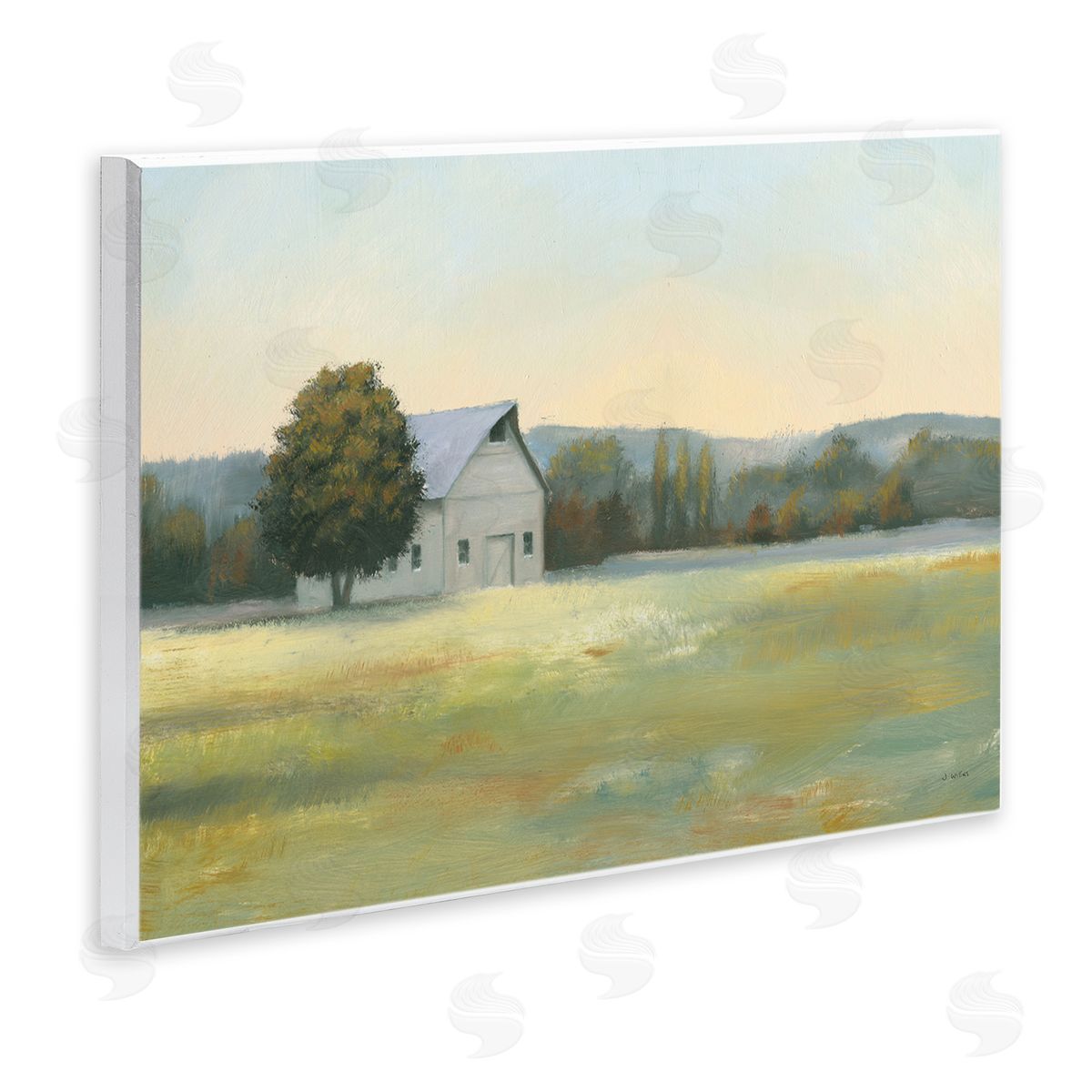 Rural Countryside Cottage Wood Plaque Wall Art, Home Decor by James Wiens
