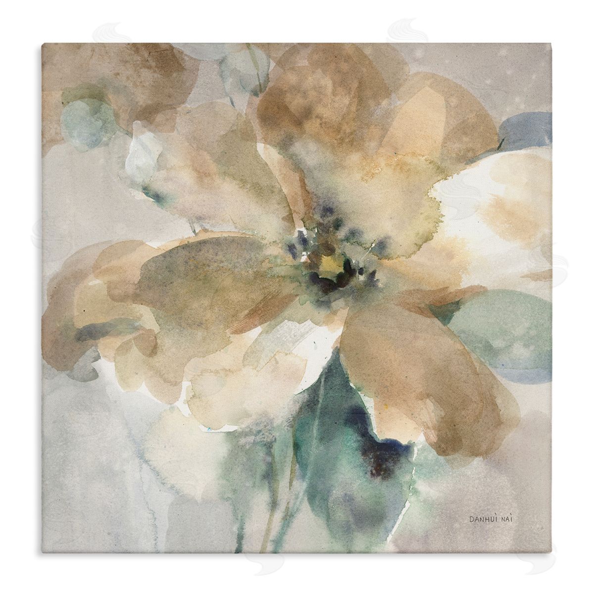 Danhui Nai Abstract Flower Petals Stretched Canvas Wall Art Print