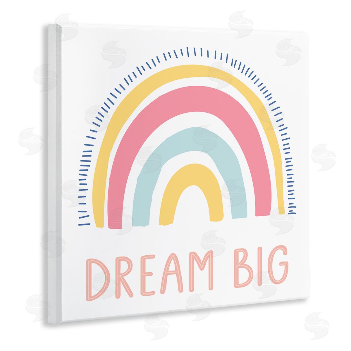 LSR Design Studio Pastel Dream Big Rainbow Wooden Wall Plaque Art Print