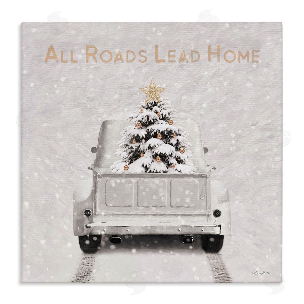 Lori Deiter All Roads Lead Home Stretched Canvas Wall Art Print