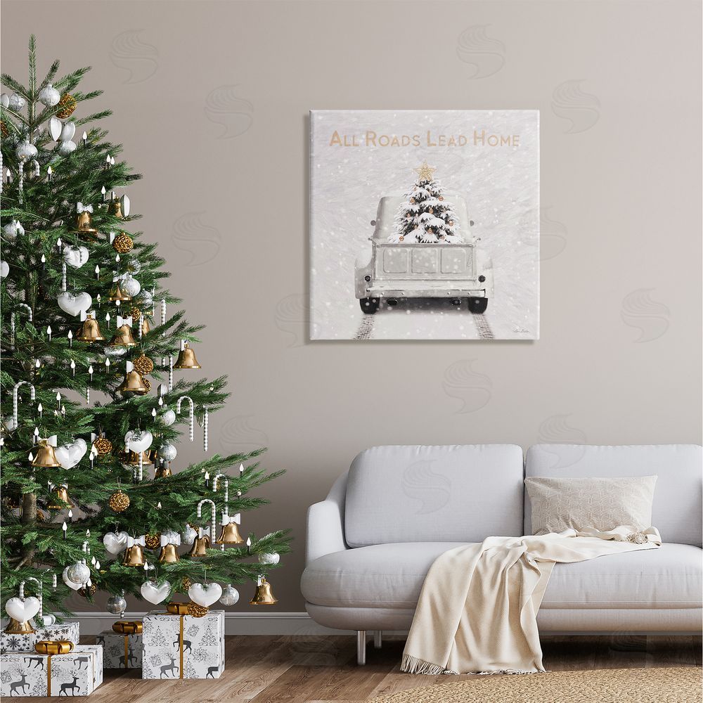 Lori Deiter All Roads Lead Home Canvas Wall Art in Room