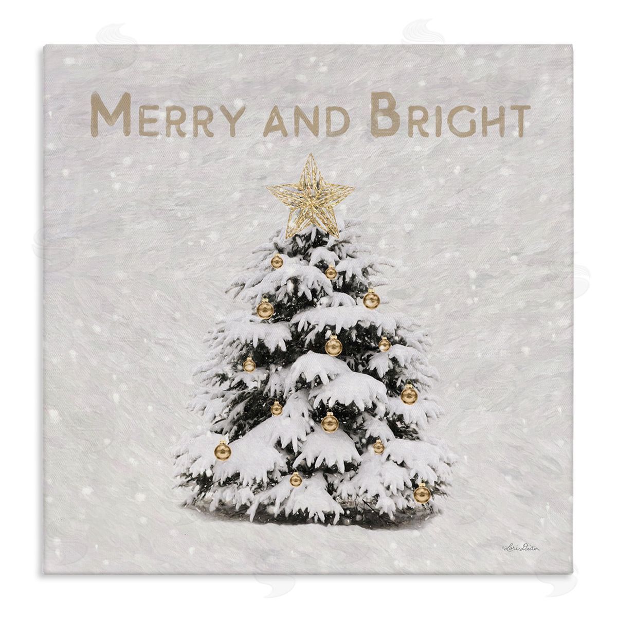 Merry & Bright Scene Canvas Wall Art, Home Decor by Lori Deiter