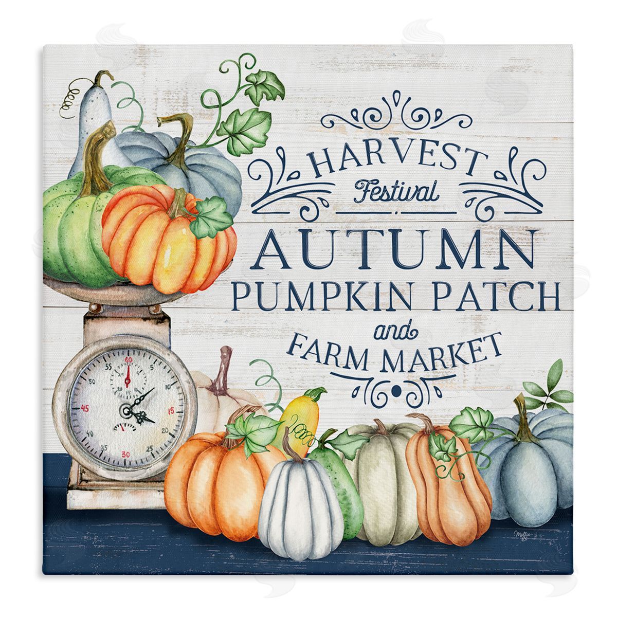 Mollie B. Autumn Harvest Festival Stretched Canvas Wall Art Print