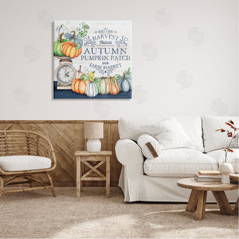 Mollie B. Autumn Harvest Festival Canvas Wall Art in Room