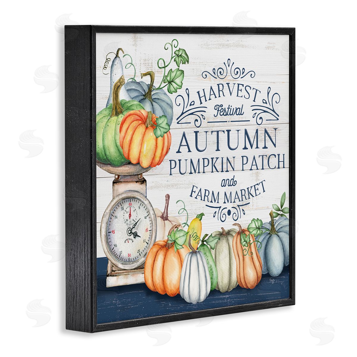 Mollie B. Autumn Harvest Festival Black Framed Glicee Wall Art Print