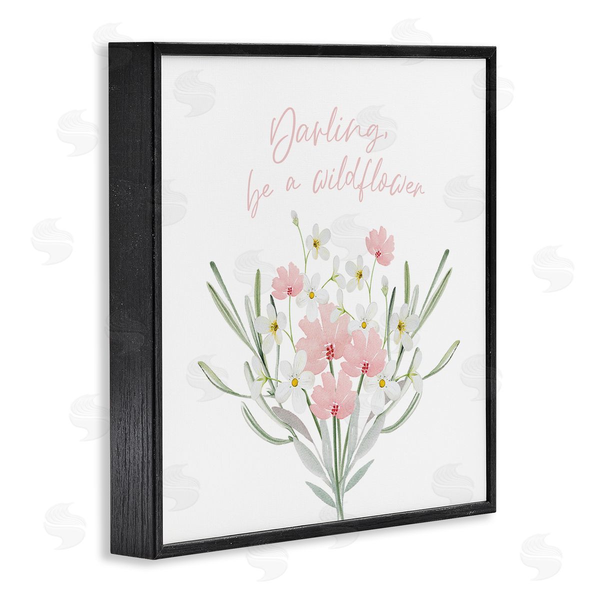 Enya Todd Be A Wildflower Phrase Black Framed Glicee Wall Art Print
