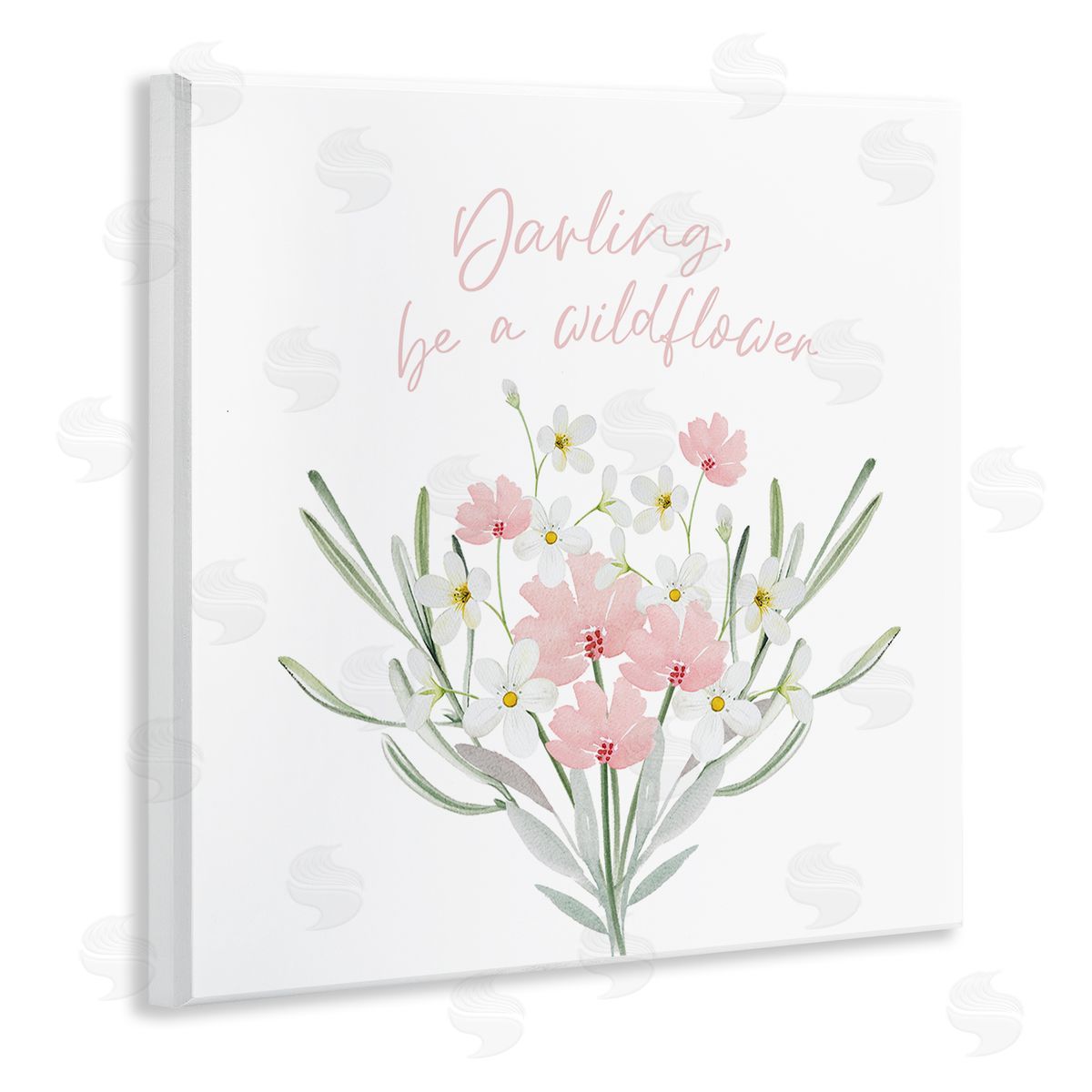 Enya Todd Be A Wildflower Phrase Wooden Wall Plaque Art Print