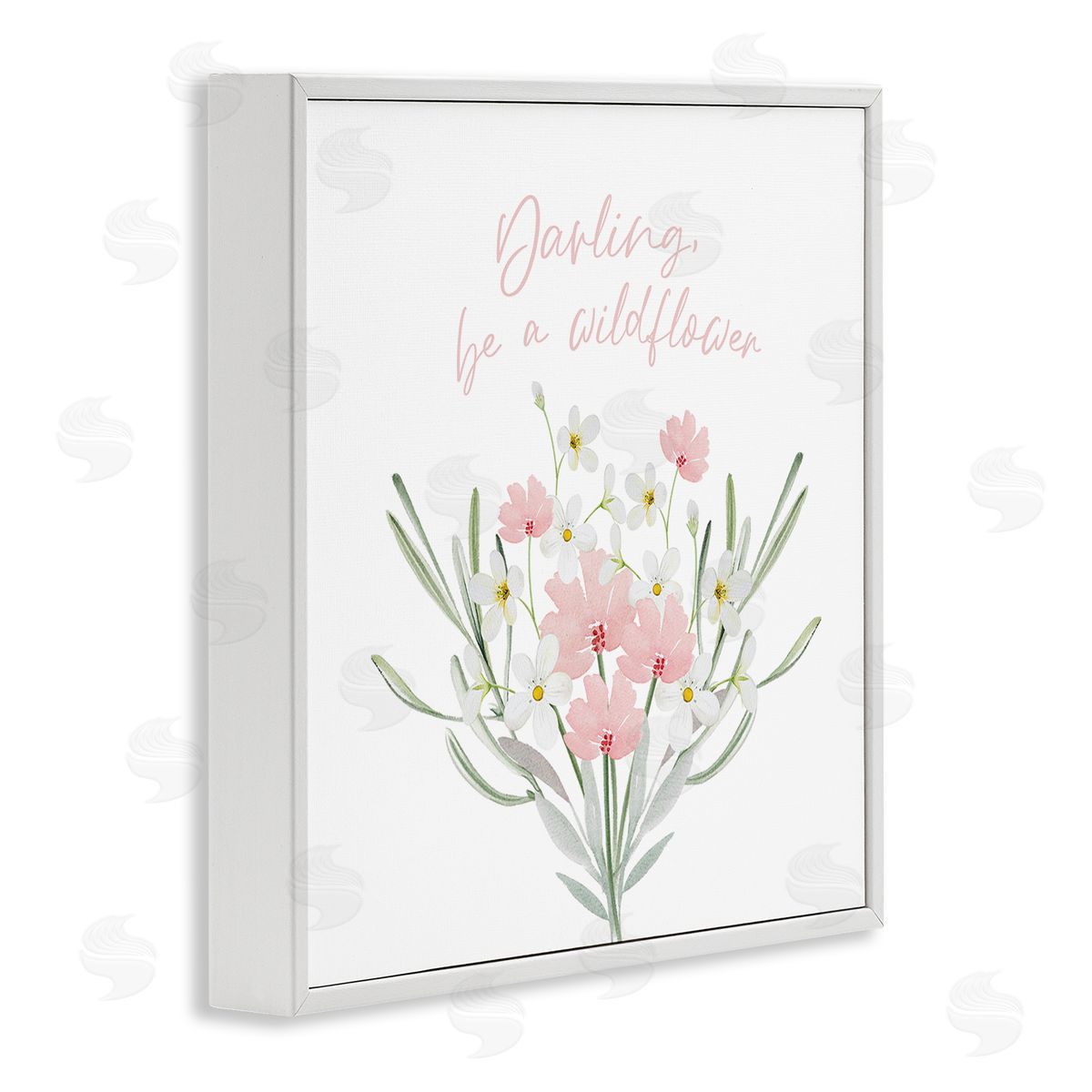 Enya Todd Be A Wildflower Phrase White Framed Glicee Wall Art Print