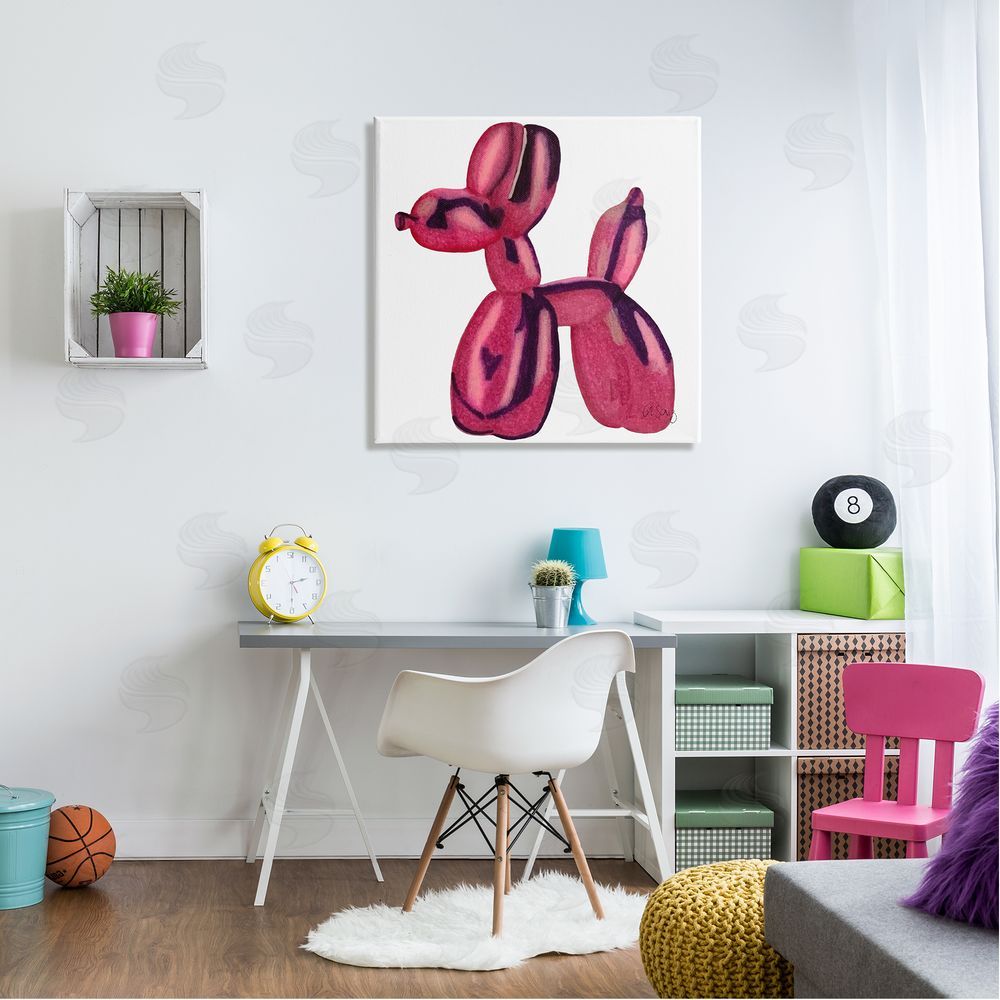 Ale Saiz Studio Abstract Balloon Animal Canvas Wall Art in Room