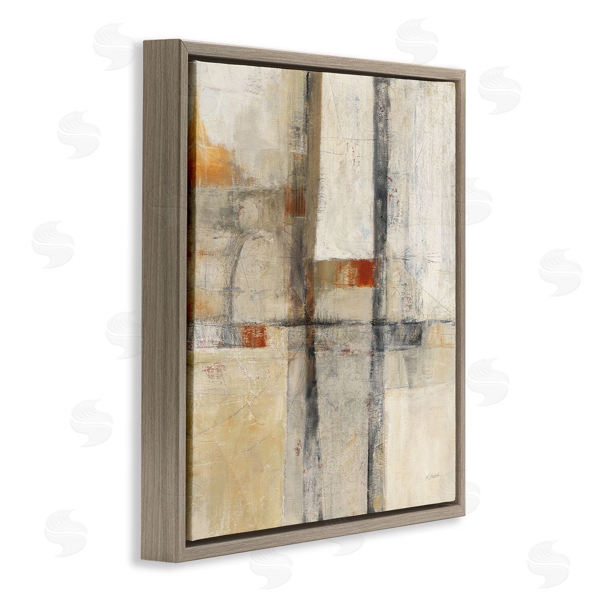 Mike Schick | Beige Geometric Abstraction