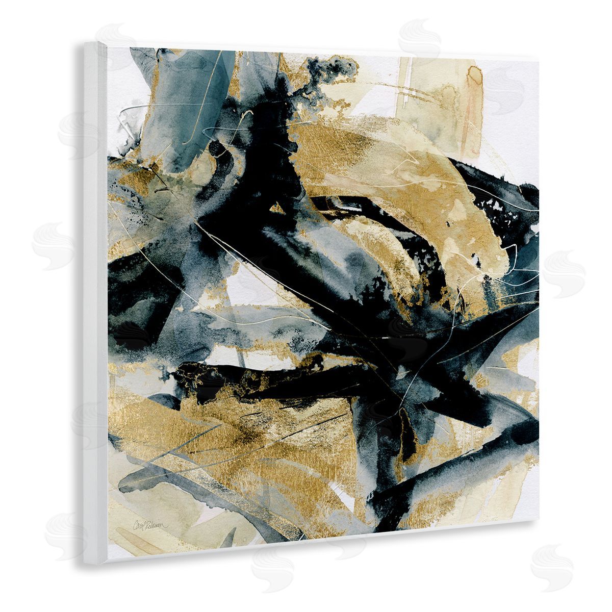 Carol Robinson Chaotic Black & Glam Wall Plaque Artside_