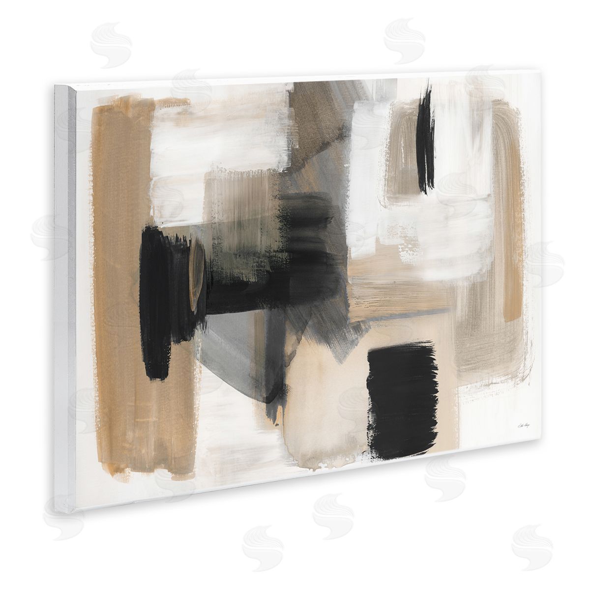 Stella Chang | Tan & Black Collage