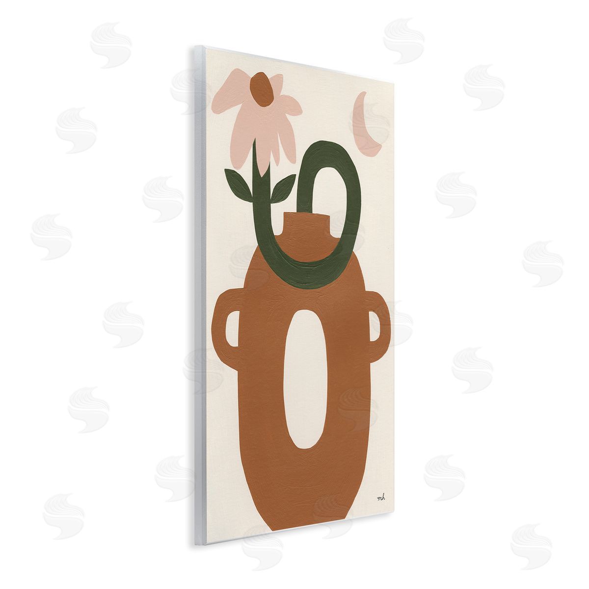 Moira Hershey Modern Boho Plant Vase Wall Plaque Artside_