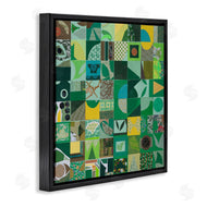 Pamela Fingado | Green Geometric Collage