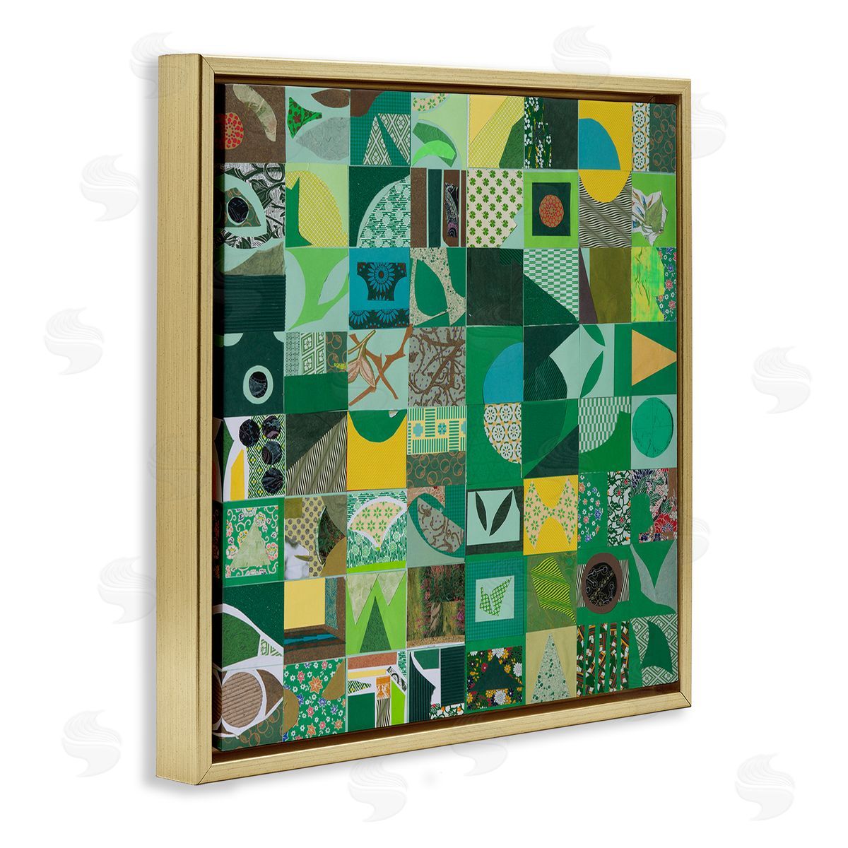 Pamela Fingado | Green Geometric Collage