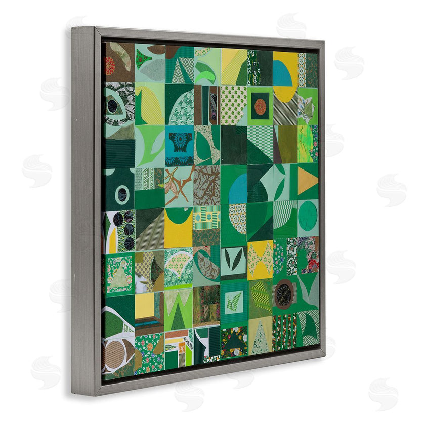 Pamela Fingado | Green Geometric Collage