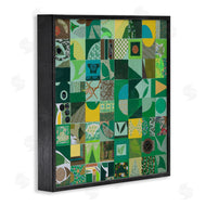 Pamela Fingado | Green Geometric Collage