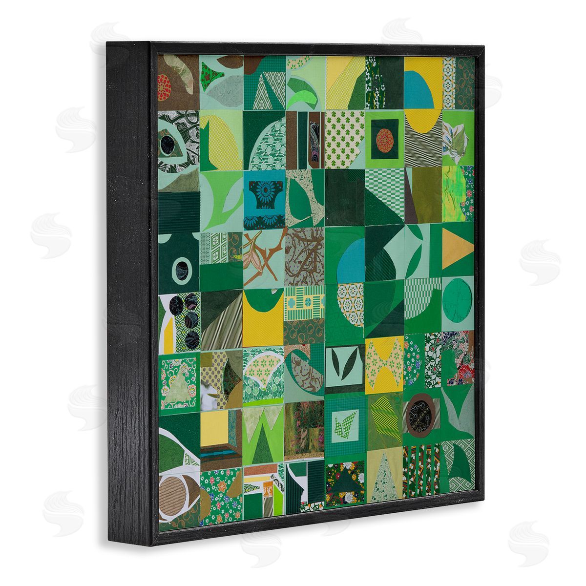 Pamela Fingado | Green Geometric Collage