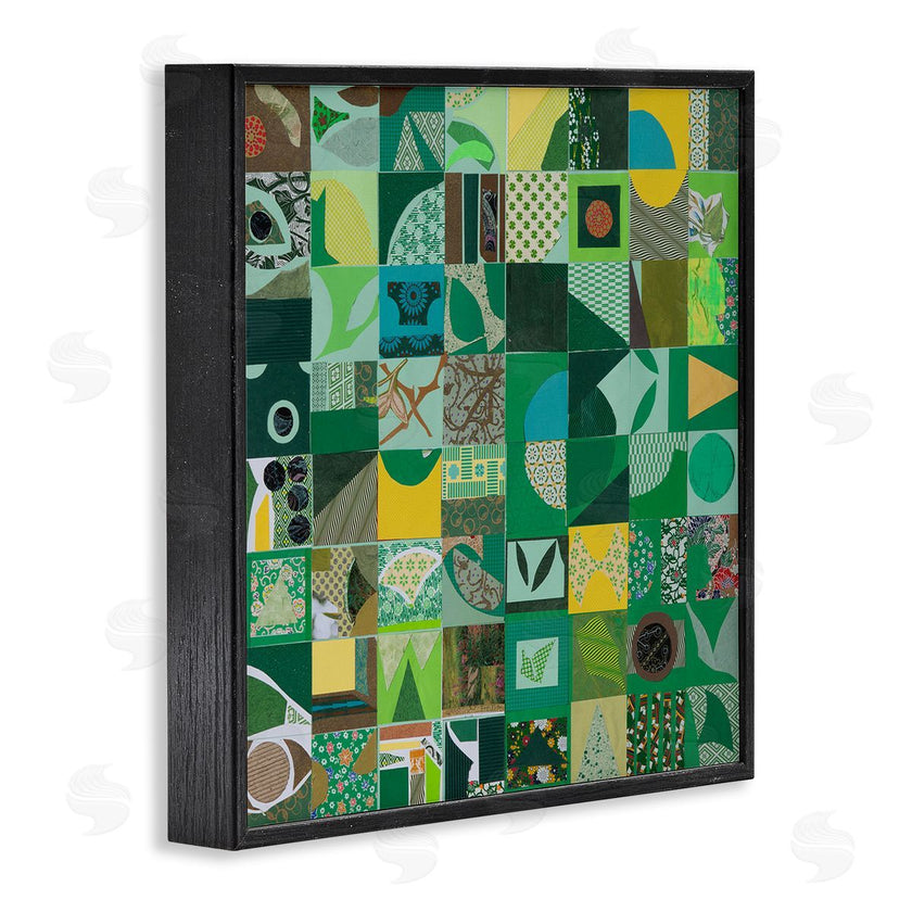 Pamela Fingado | Green Geometric Collage
