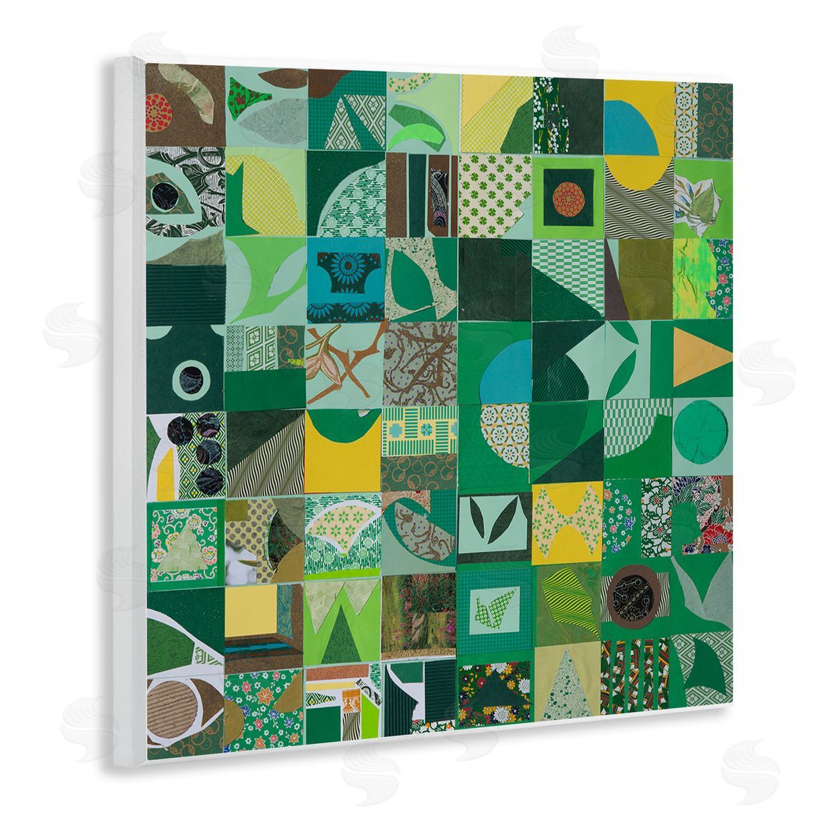 Pamela Fingado | Green Geometric Collage