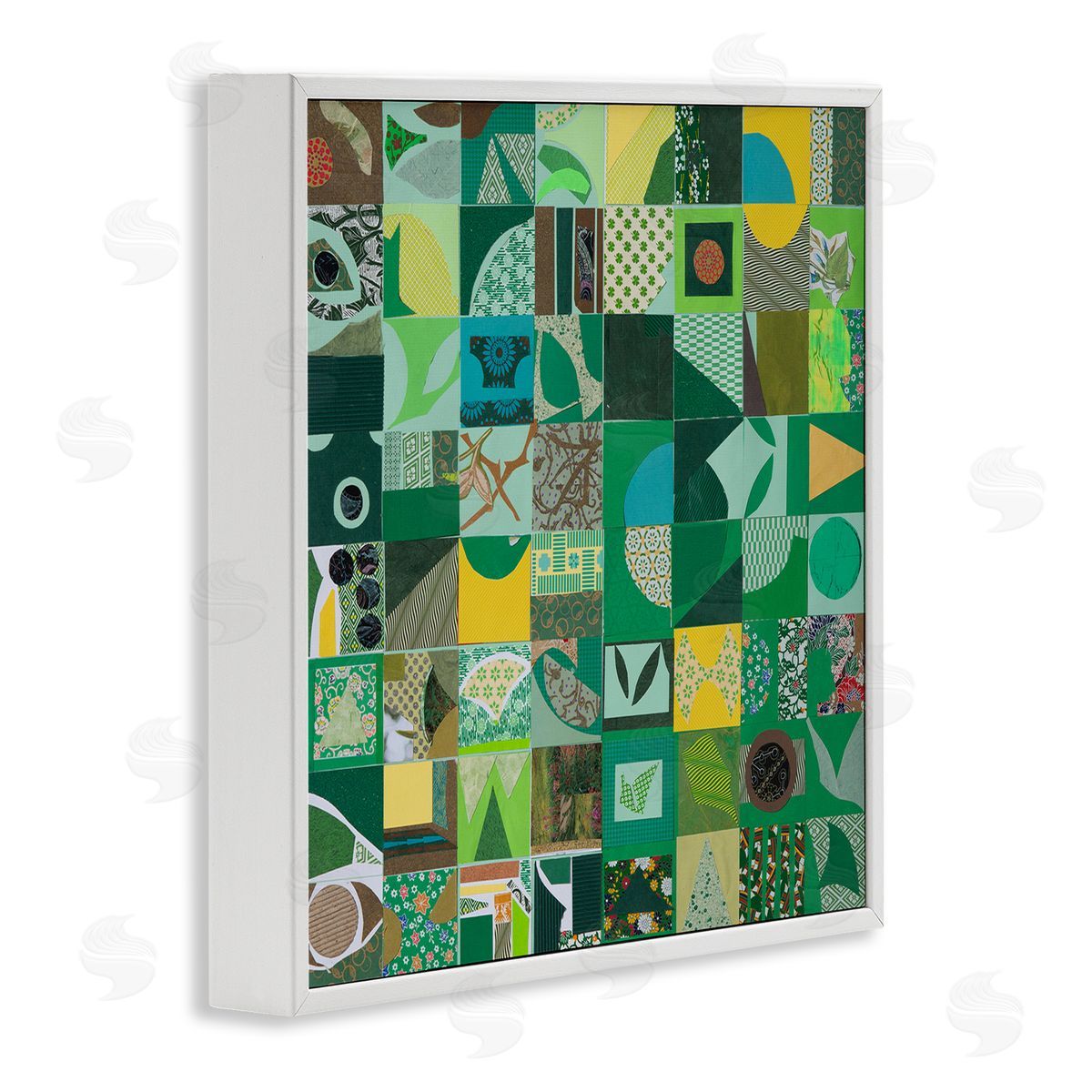 Pamela Fingado | Green Geometric Collage