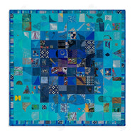 Pamela Fingado | Blue Geometric Collage