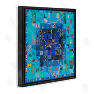 Pamela Fingado | Blue Geometric Collage