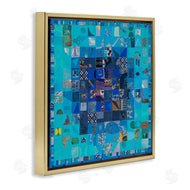 Pamela Fingado | Blue Geometric Collage