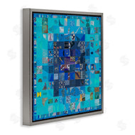 Pamela Fingado | Blue Geometric Collage