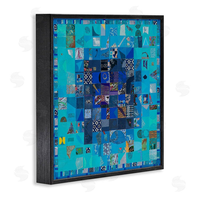 Pamela Fingado | Blue Geometric Collage