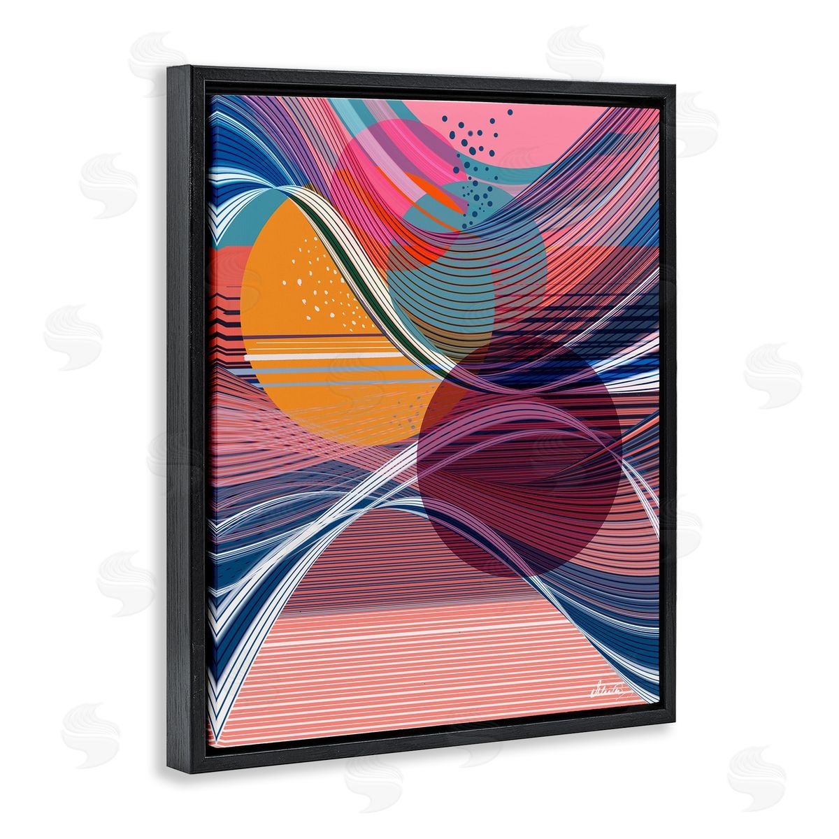Ishita Banerjee | Waves & Circles Abstraction