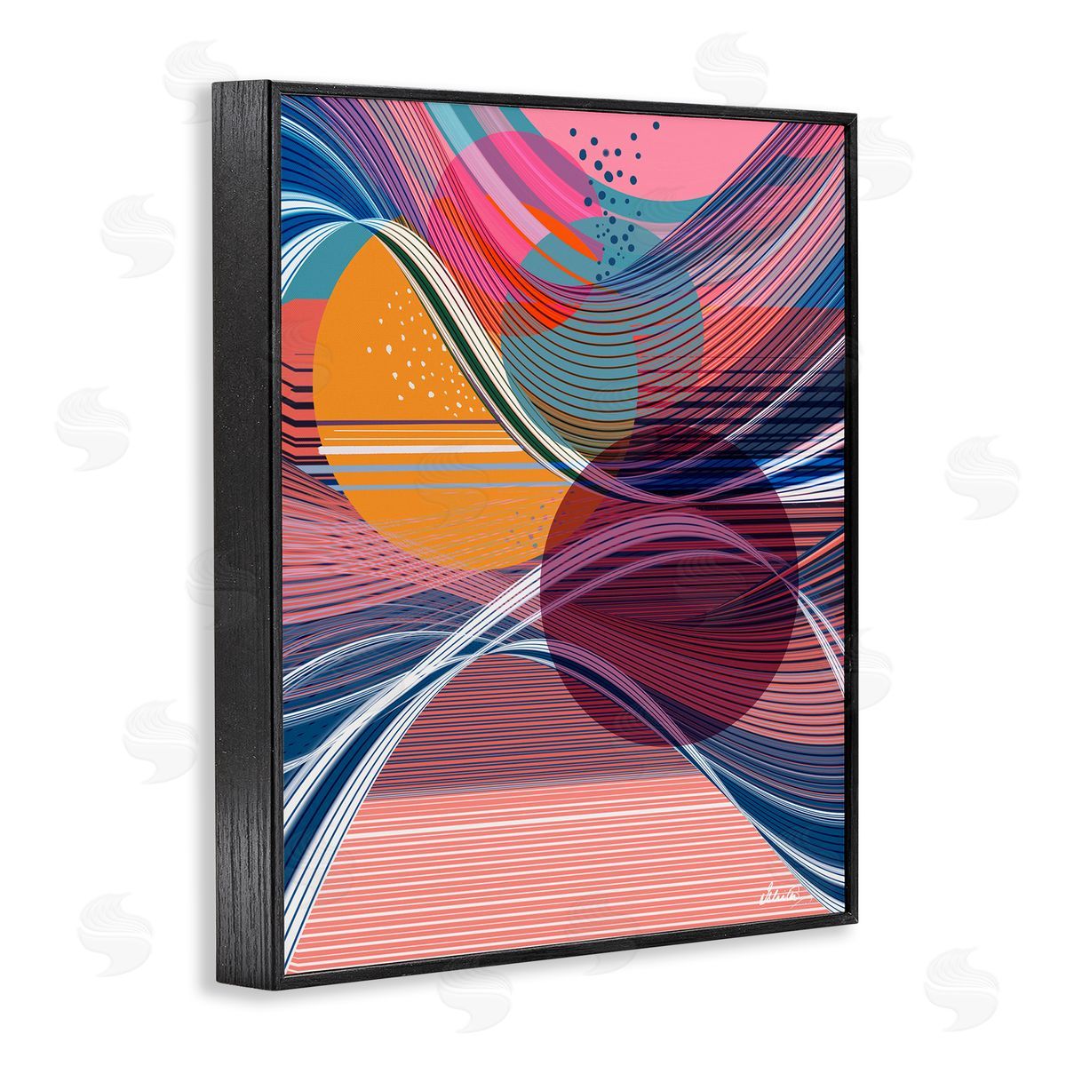 Ishita Banerjee | Waves & Circles Abstraction