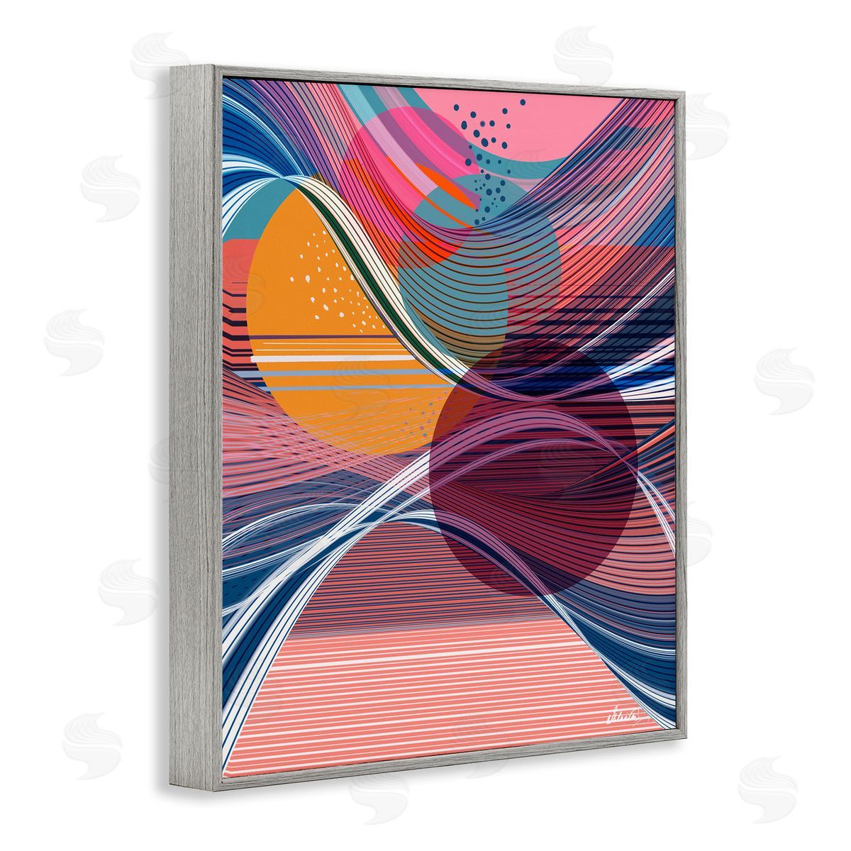 Ishita Banerjee | Waves & Circles Abstraction