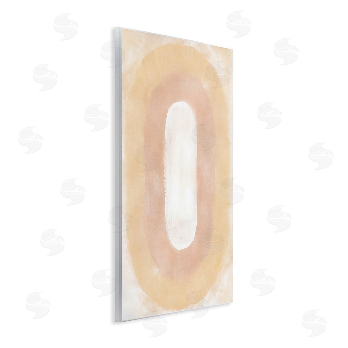 BlursByAI Abstract Geometric Oval Wall Plaque Artside_