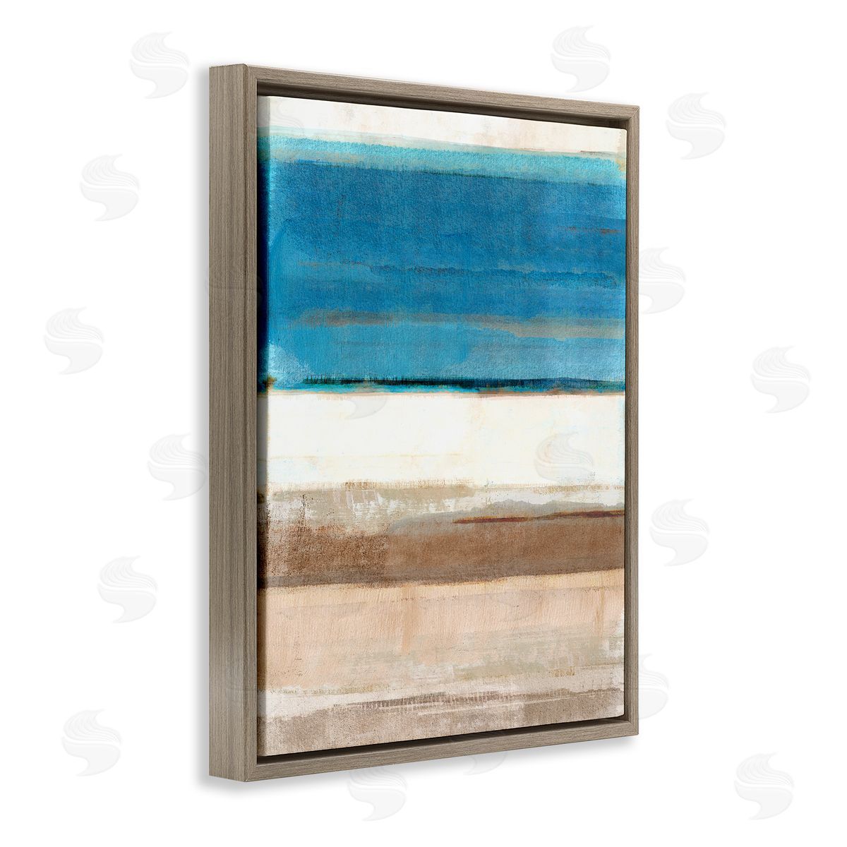 Flora Kouta | Blue & Tan Abstraction