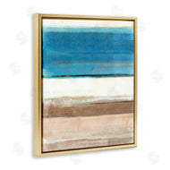 Flora Kouta | Blue & Tan Abstraction