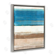 Flora Kouta | Blue & Tan Abstraction