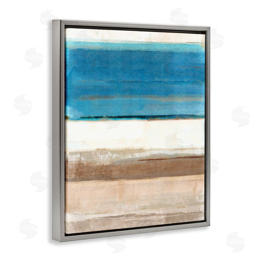 Flora Kouta | Blue & Tan Abstraction