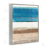 Flora Kouta | Blue & Tan Abstraction